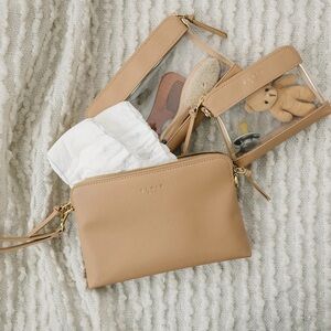 Elkie & Co. Pouch Set in Tan
